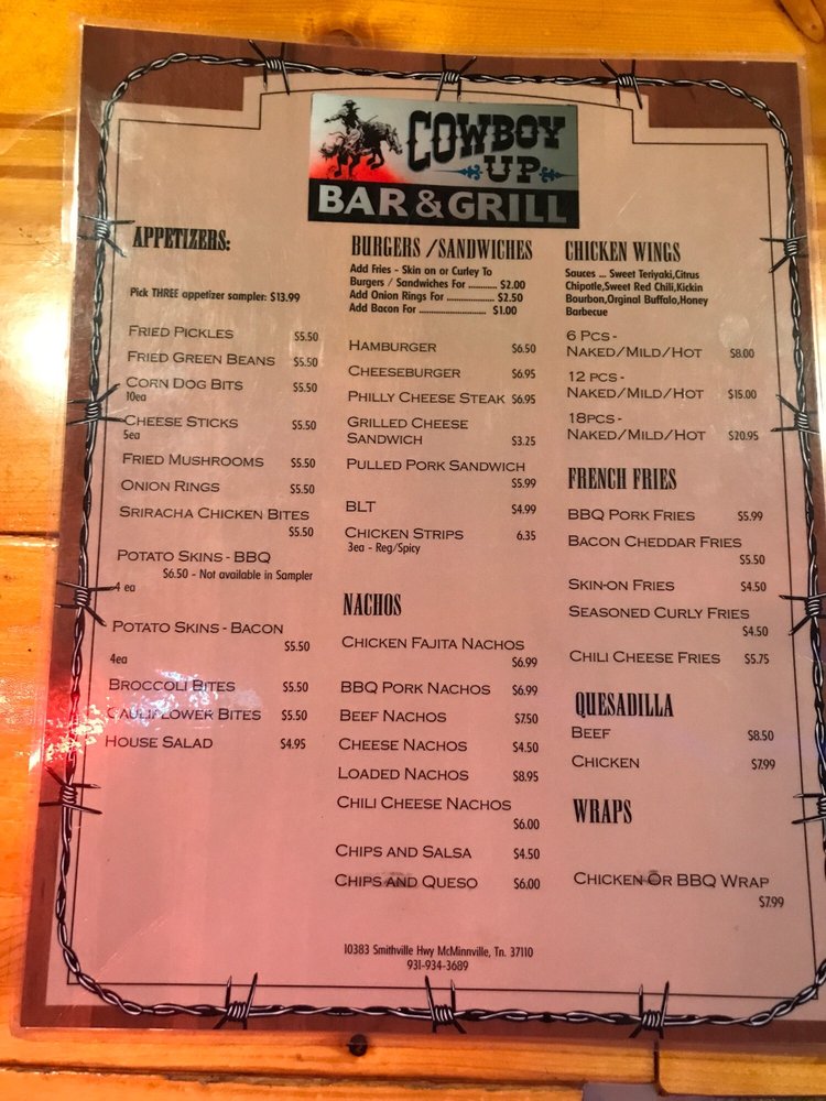 COWBOY UP BAR AND GRILL Updated September 2024 10383 Smithville Hwy