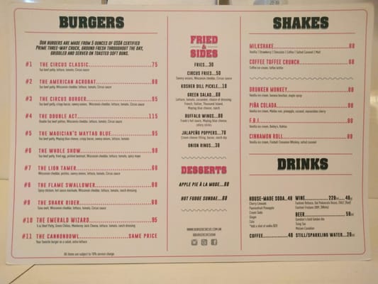Menu photo 3 Burger Circus Hong Kong, HK
