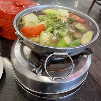Tan Khai Hoan - Canh Cua - Vietnamese sour soup hot pot with catfish - Vietnamese Near Me - Rosemead, California Tan Khai Hoan - Canh Cua - Vietnamese sour soup hot pot with catfish - Vietnamese Near Me - Rosemead, California