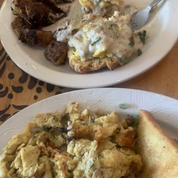 Lucky's Cafe - Biscuits and gravy (top) and Shipwreck (bottom) - Coffee & Tea Near Me - Cleveland, Ohio