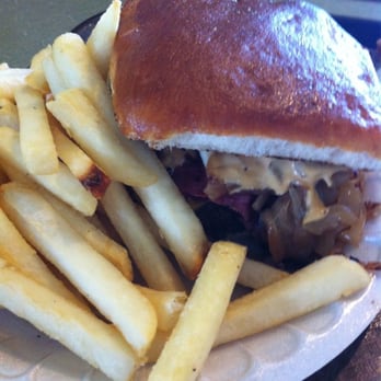 Tex Drive In - Animal Burger with Fries $10.99 - Fast Food Near Me - Honokaa, Hawaii