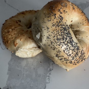Goldberg’s Bagels - Onion bagel and poppy bagel - Bagels Near Me - Wood-Ridge, New Jersey