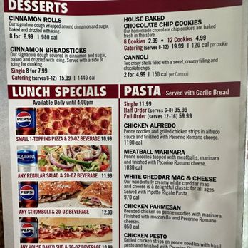 Vocelli Pizza - Menu Page 4 - Pizza Near Me - Birmingham, Alabama