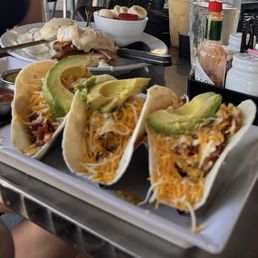 Breakfasts Tacos, southern Benedict, pumpkin spiced latte and creme cold brew! Breakfasts Tacos, southern Benedict, pumpkin spiced latte and creme cold brew!