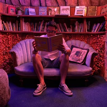 The Real Unreal - Meow Wolf - Secret reading nook - Art Museums Near Me - Grapevine, Texas The Real Unreal - Meow Wolf - Secret reading nook - Art Museums Near Me - Grapevine, Texas