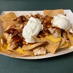J Holt's Smokehouse - Loaded Nachos with Chicken