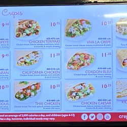 Crepe Delicious - Menu 2/4 as of 10/10/2020.