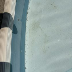 Clearwater Pool Painting - Cracks before.