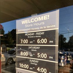 Sherwin-Williams Paint Store - Correct hours of operation