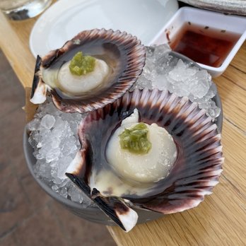 Roe Seafood Restaurant - Raw Peruvian scallops - Seafood Near Me - Long Beach, California Roe Seafood Restaurant - Raw Peruvian scallops - Seafood Near Me - Long Beach, California