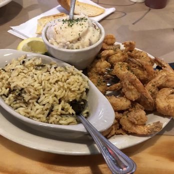 Pinchers - Fried Shrimp with two sides rice/garlic mashed potatoes. - Seafood Near Me - Marco Island, Florida Pinchers - Fried Shrimp with two sides rice/garlic mashed potatoes. - Seafood Near Me - Marco Island, Florida