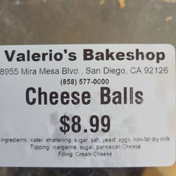 Valerio's Pilipino Bakeshop - Cheese Balls package