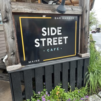 Side Street Cafe - Sign from road - American Near Me - Bar Harbor, Maine