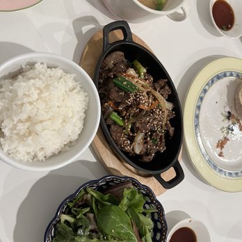 JY Kitchen - a variety of dishes of food on a table - Korean Near Me - Lexington, Kentucky