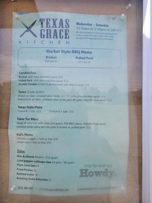 Menu photo 1 Texas Grace Kitchen Sanford, ME