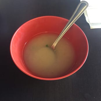 Maki Toki - Miso soup half gone. It's ok. Only $1.50 - Sushi Bars Near Me - Austin, Texas Maki Toki - Miso soup half gone. It's ok. Only $1.50 - Sushi Bars Near Me - Austin, Texas