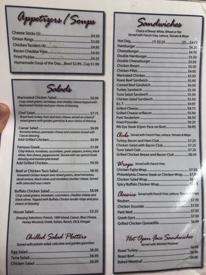 Menu photo 8 Pete's Family Restaurant Carthage, NC
