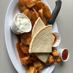 Peachtree Grill - Hot Chicken Kabob, Pita Bread