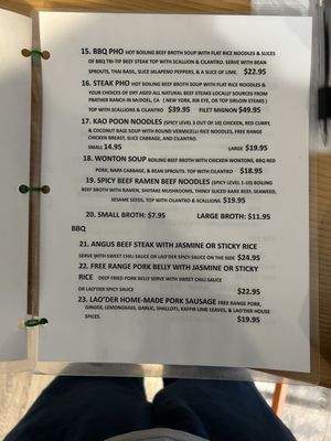 Menu photo 1 Laod'er Phet's Kitchen Farm To Table Style Weed, CA Menu photo 1 Laod'er Phet's Kitchen Farm To Table Style Weed, CA