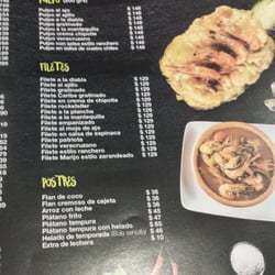 Picanteria - Una parte del menú