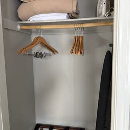 Closet & extra bedding Closet & extra bedding