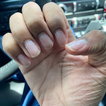 Pharaoh Nails and Spa - 4 days after manicure. - Nail Salons Near Me - Marietta, Georgia