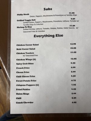 Menu photo 4 Everglades Gator Grill Homestead, FL