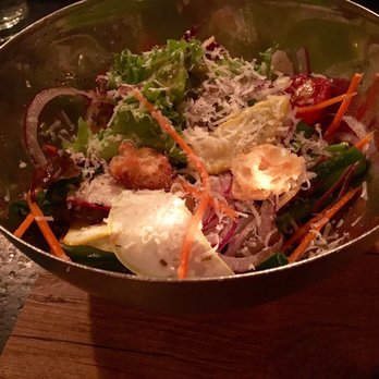 District Table and Bar - Close up black board salad - New American Near Me - Stuart, Florida