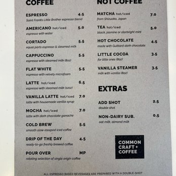Common Craft Coffee - Menu - Coffee & Tea Near Me - Morgan Hill, California Common Craft Coffee - Menu - Coffee & Tea Near Me - Morgan Hill, California