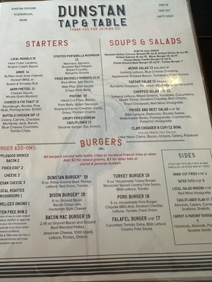 Menu photo 3 Dunstan Tap & Table Scarborough, ME