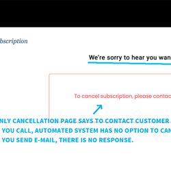 Napa Valley Register - Only cancel link goes to page that says to contact customer service. Website, phone and email are all dead ends.