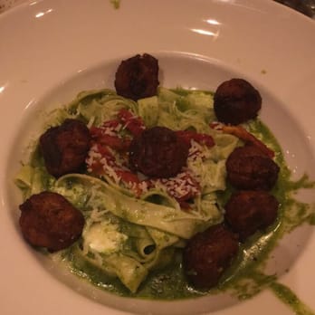 Maggiano's - Chicken meatballs with pesto and mozzarella pearls. YUM!!!!! Definitely recommended. - Italian Near Me - Friendswood, Texas