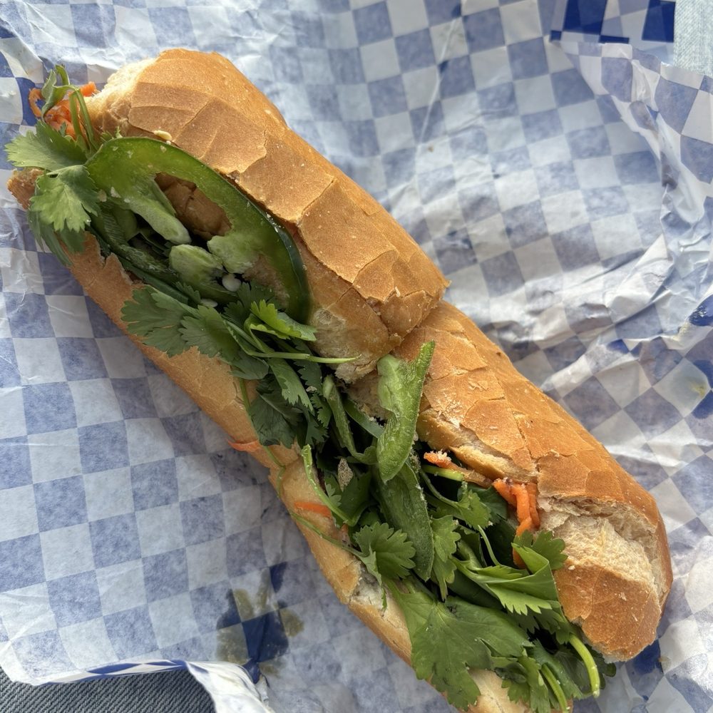 Lemongrass pork banh mi