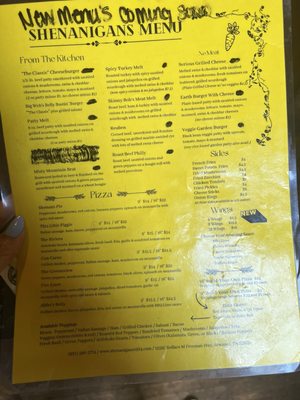 Menu photo 2 Shenanigans Sewanee, TN