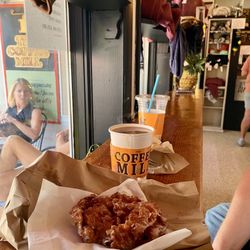 The Coffee Mill - Delicious apple fritter and chocolate flavored coffee