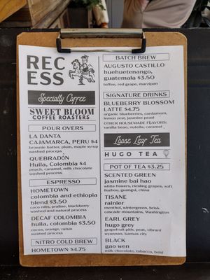 Menu photo 2 Recess Coffee And Baked Goods Black Mountain, NC Menu photo 2 Recess Coffee And Baked Goods Black Mountain, NC
