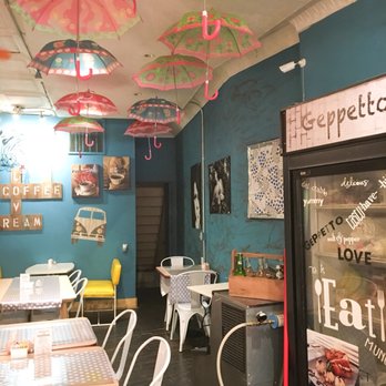 Geppetto Cafe - Hanging umbrellas a nice touch 7/5/18 - Creperies Near Me - Pittsburgh, Pennsylvania Geppetto Cafe - Hanging umbrellas a nice touch 7/5/18 - Creperies Near Me - Pittsburgh, Pennsylvania