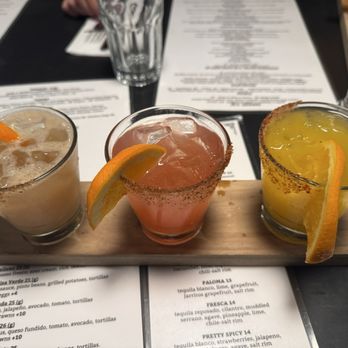 Fonda La Catrina - Margarita flight - Mexican Near Me - Seattle, Washington