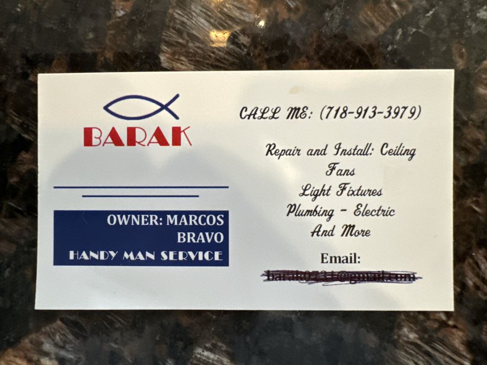 Slide of Barak Handy Man Service