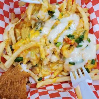 HushPuppies and More - This is their seafood fries. Looks nothing like the poster. Nasty and definitely not worth the price. - Seafood Near Me - Las Vegas, Nevada HushPuppies and More - This is their seafood fries. Looks nothing like the poster. Nasty and definitely not worth the price. - Seafood Near Me - Las Vegas, Nevada