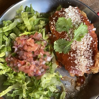 Margaritas - Chile Relleno plate with salad instead of rice & beans! The Chile Relleno was delicious!! - Mexican Near Me - Honolulu, Hawaii