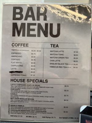 Menu photo 1 Distrito Coffee San Pedro, CA