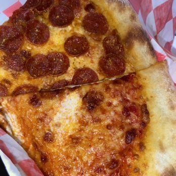 Upside Pizza - Pepperoni and Cheese slices - Pizza Near Me - New York, New York