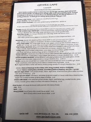 Menu photo 7 Genie's Cafe Portland, OR