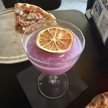 Perla's Pizza - Yuzu mocktail - Cocktail Bars Near Me - Winter Park, Florida