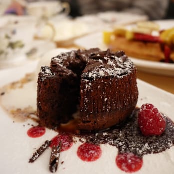 Prince Tea House - chocolate lava cake - Tea Rooms Near Me - Flushing, New York