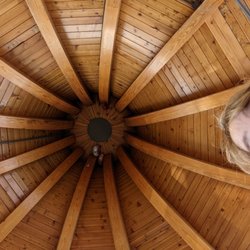 Dollar Tree - Inside the massive pointed roof.