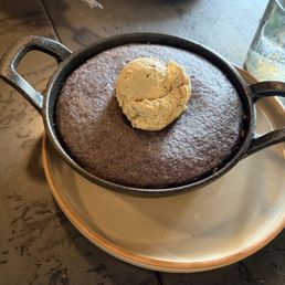 Cornbread with tasty butter.