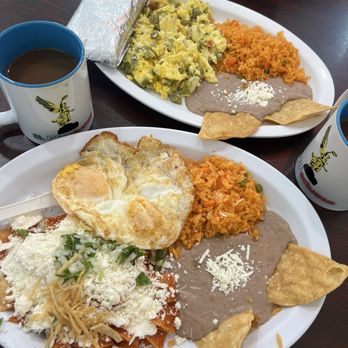 El DFectuoso - Red Chilaquiles Rojos and eggs with Nopales Con Huevo - Mexican Near Me - Moreno Valley, California El DFectuoso - Red Chilaquiles Rojos and eggs with Nopales Con Huevo - Mexican Near Me - Moreno Valley, California