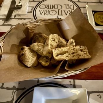 Trattoria del Centro - Free bread - Italian Near Me - Playa del Carmen, ROO